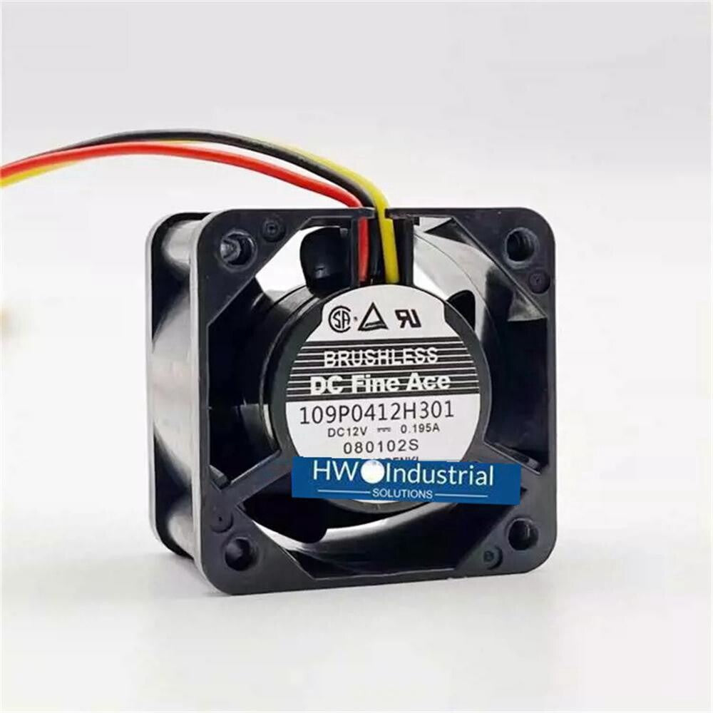1/piece SANYO 109P0412H3013 12V 0.195A 4028 4CM  3-wire Power Supply Server Fan