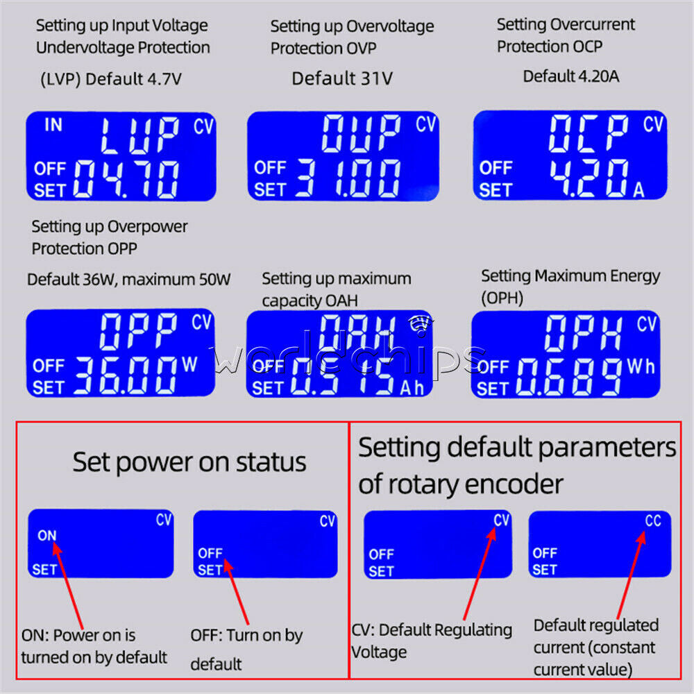 Adjustable Regulated Automatic Boost Buck Converter CC CV Solar Charging  Module