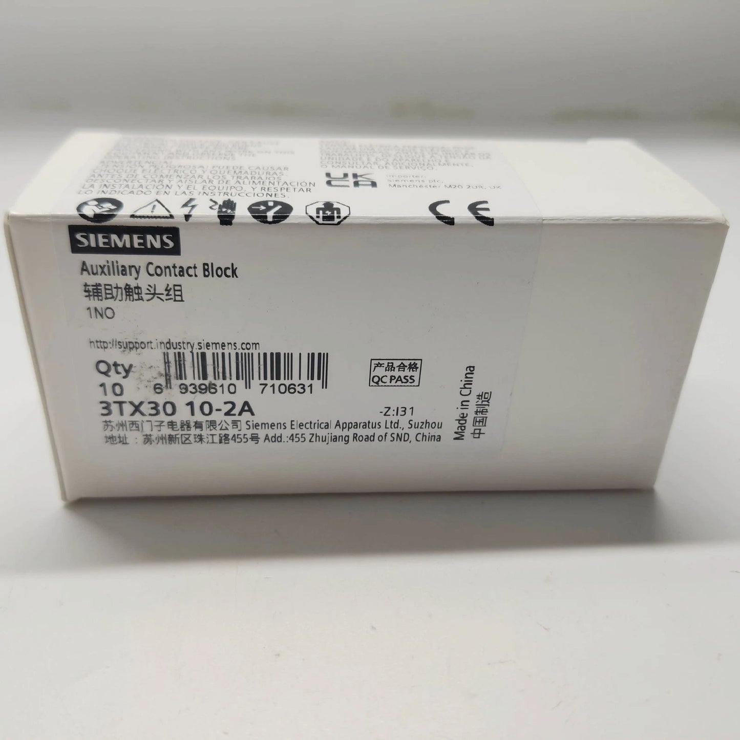 10PCS/box  For Contactor Block  3TX3010-2A 1NO