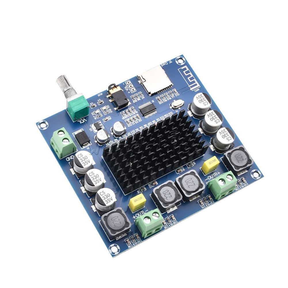 XH-A105 Bluetooth 5.0 TDA7498 Digital Amplifier Board 2x100W Stereo AMP TF