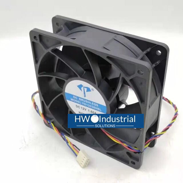 YD12038HBL 12038 12V 1.6A 12CM 4-wire High Air Volume PWM Speed Controlled Fan