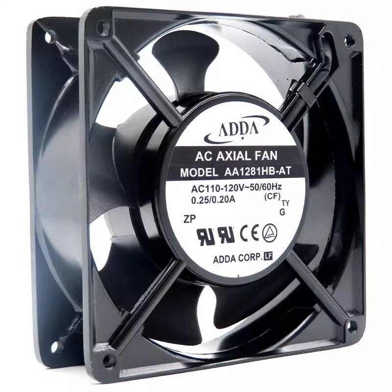 1PC AA1281HB-AT 110-120V 0.25/0.20A Cabinet Axial Flow Cooling Fan 2-wire