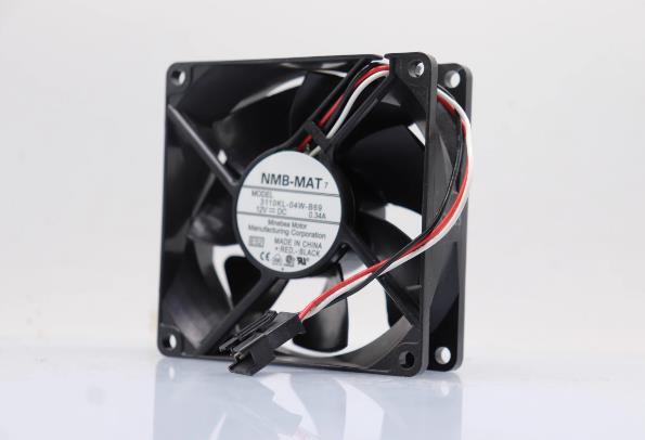 1PC 3110KL-04W-B69 3-wire NMB 8025 12V 0.34A 8CM Cooling Fan