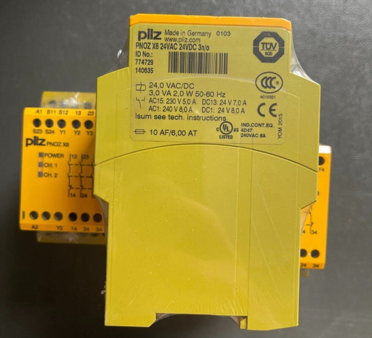 1pcs PILZ PNOZ X6 24VAC 24VDC 3n/o Safety Relay  774729