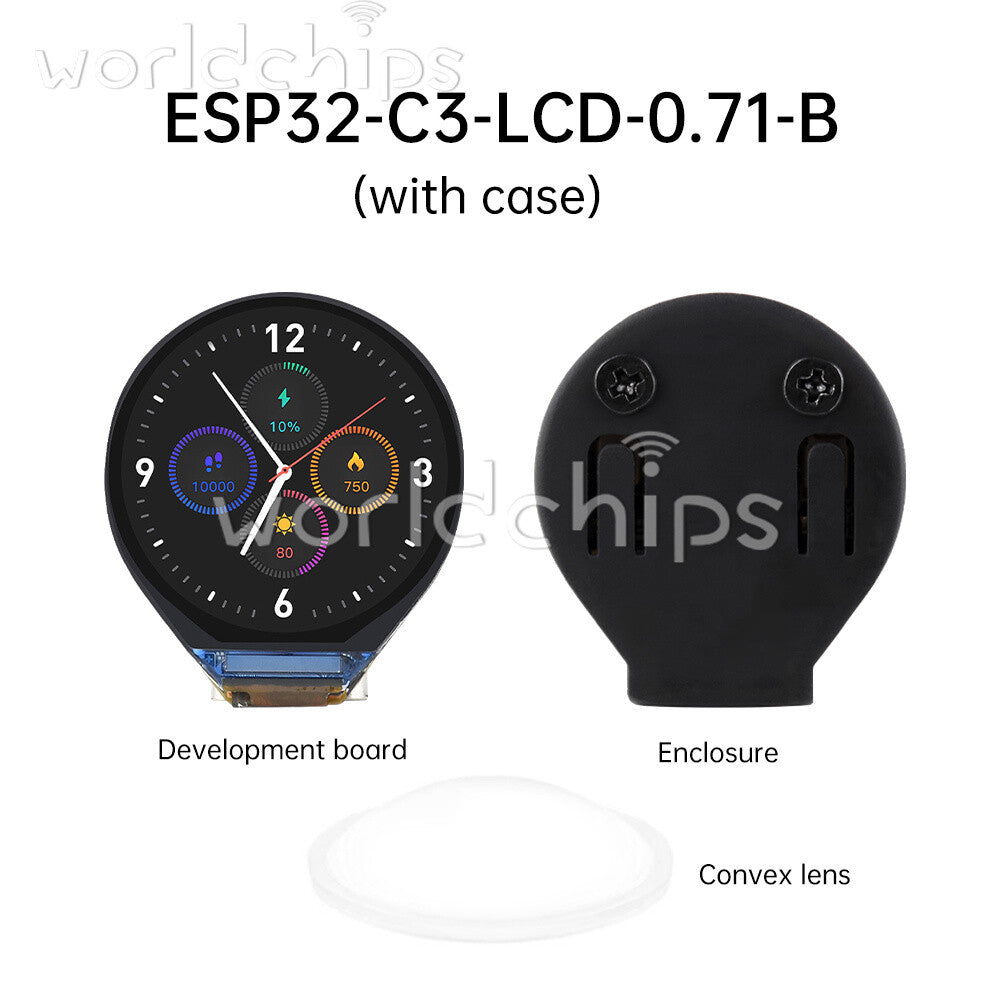 ESP32-C3FH4 WIFI Bluetooth Development Board 0.71inch LCD Display Module 160×160