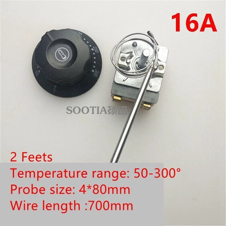 1PC Fryer temperature control switch adjustable thermostat 30-110 60-200 50-300℃