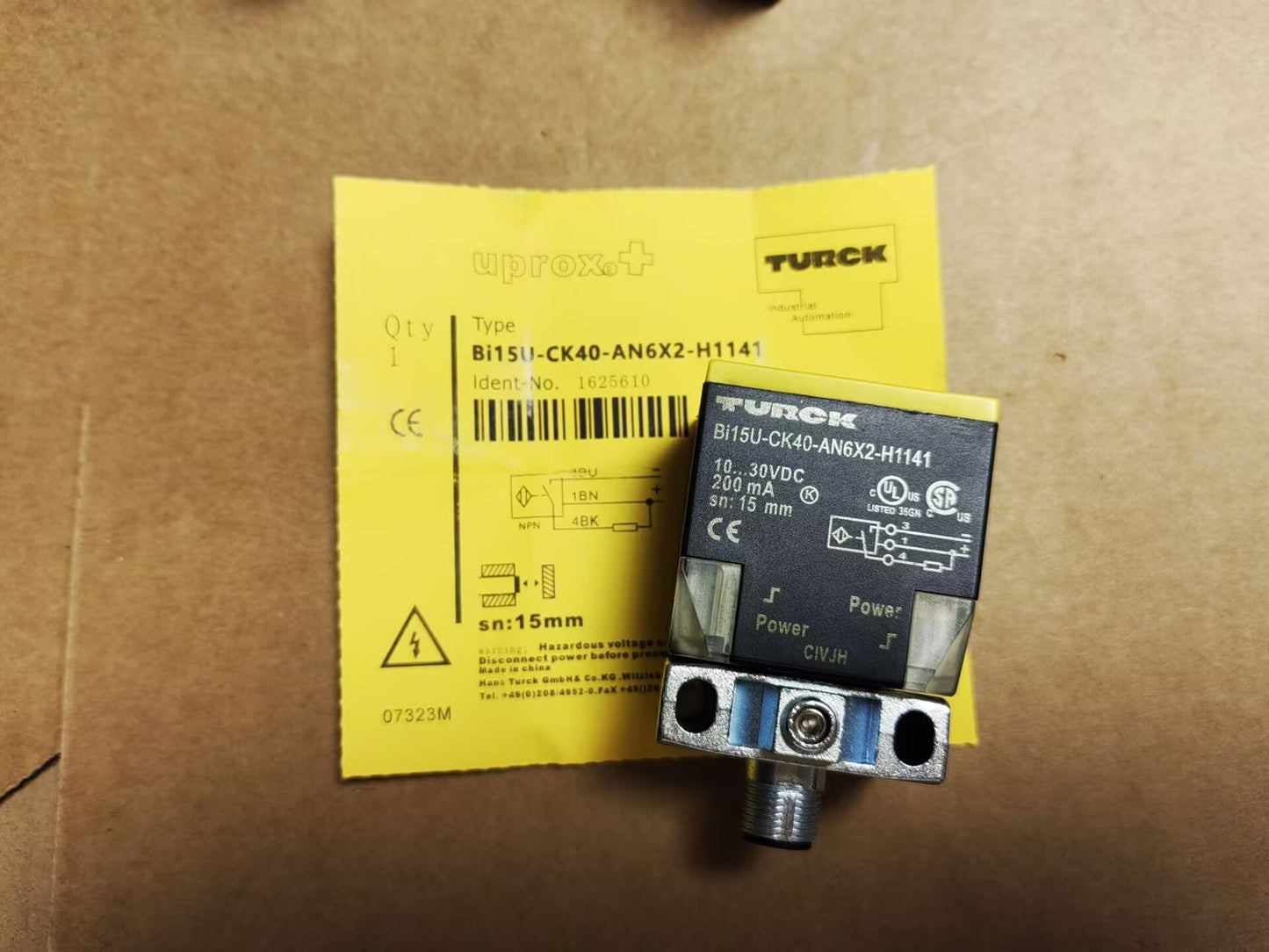 For TURCK BI15U-CK40-AN6X2-H1141 1625610 Inductive sensor NPN