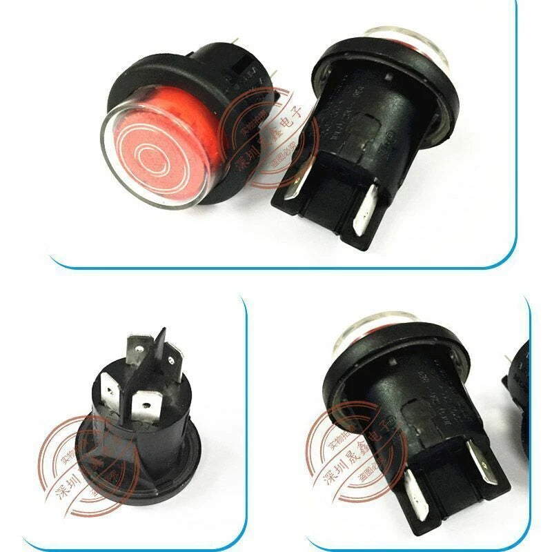 1pc RLEIL Red Button Switch  RL5 T125/55  with Waterproof Cover