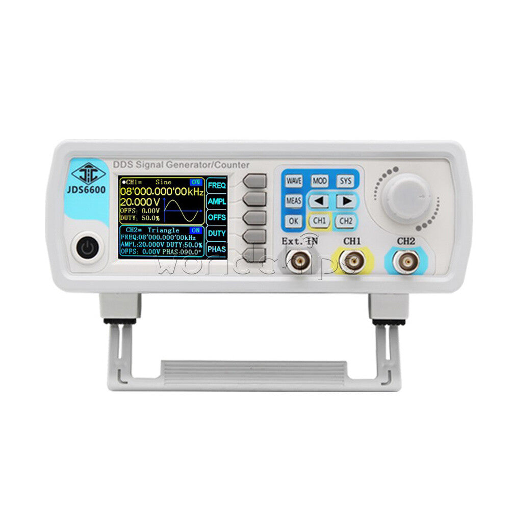 JDS6600 15-50MHz 14bits 2-Channels Arbitrary Waveform DDS Signal Generator Pulse