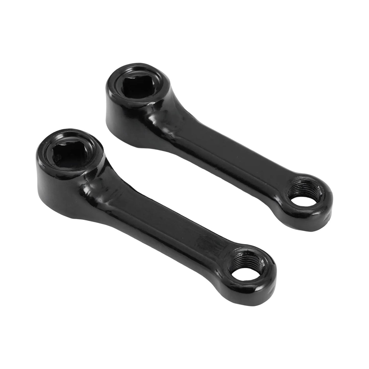 Sleek and Strong 89mm Iron Exercise Bike Cranks Featuring Square Holes