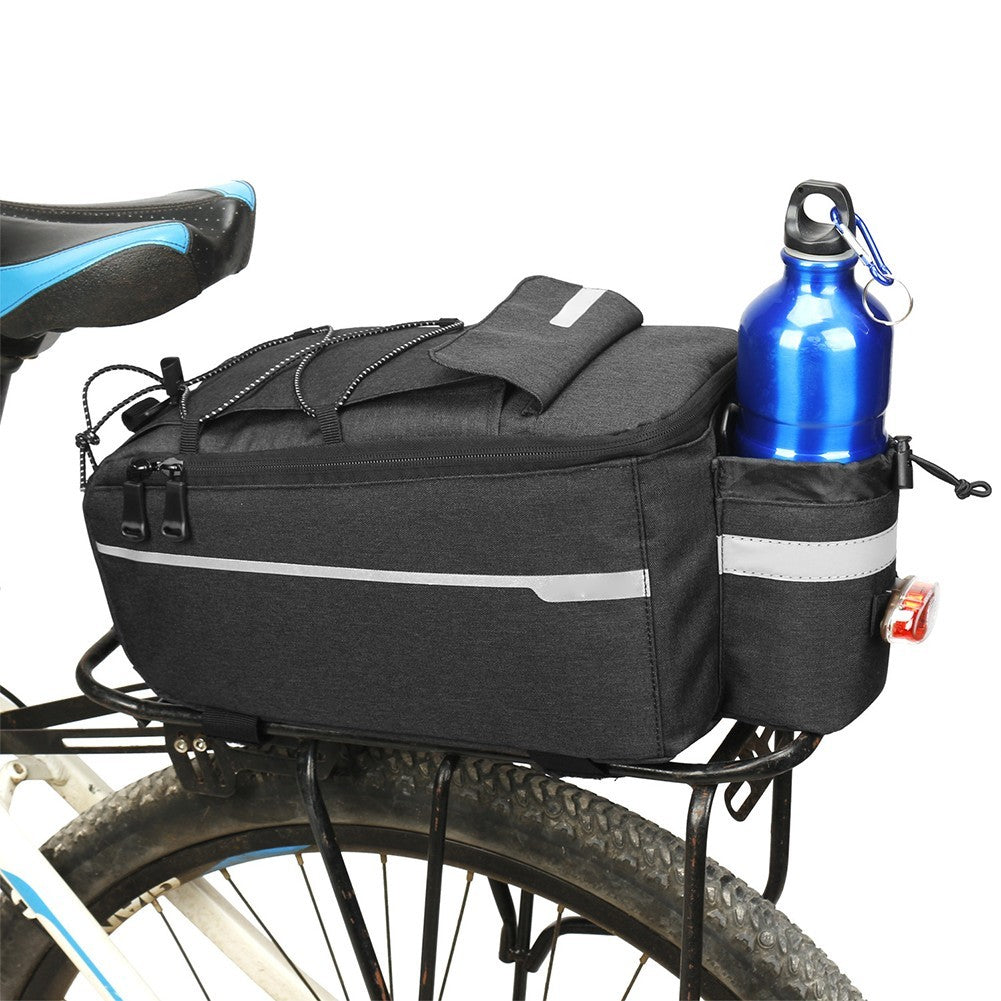 Adjustable Bike Rear Rack Bag with Multiple Pockets for Easy Organization