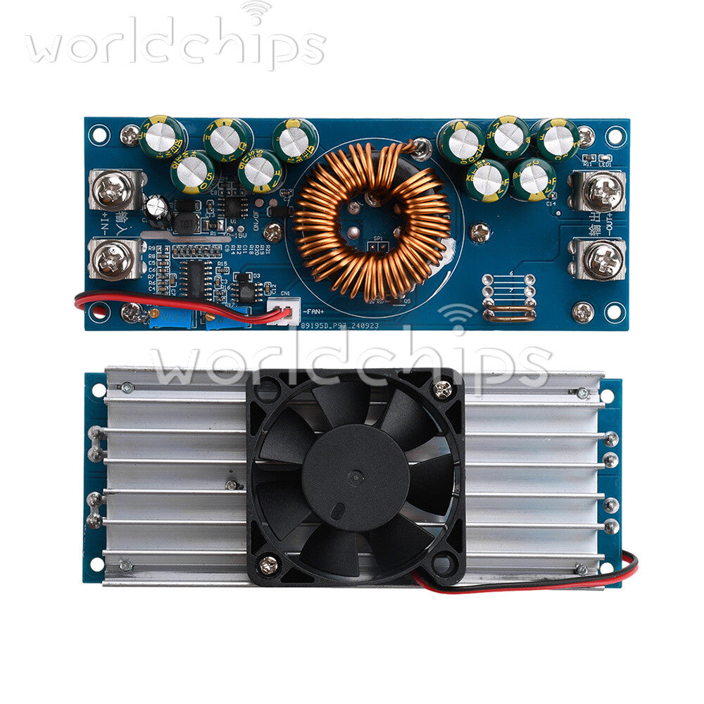 800W/1200W DC-DC Adjustable Buck Power Module DC15V-90V to DC2.5V-72V 28A/50A