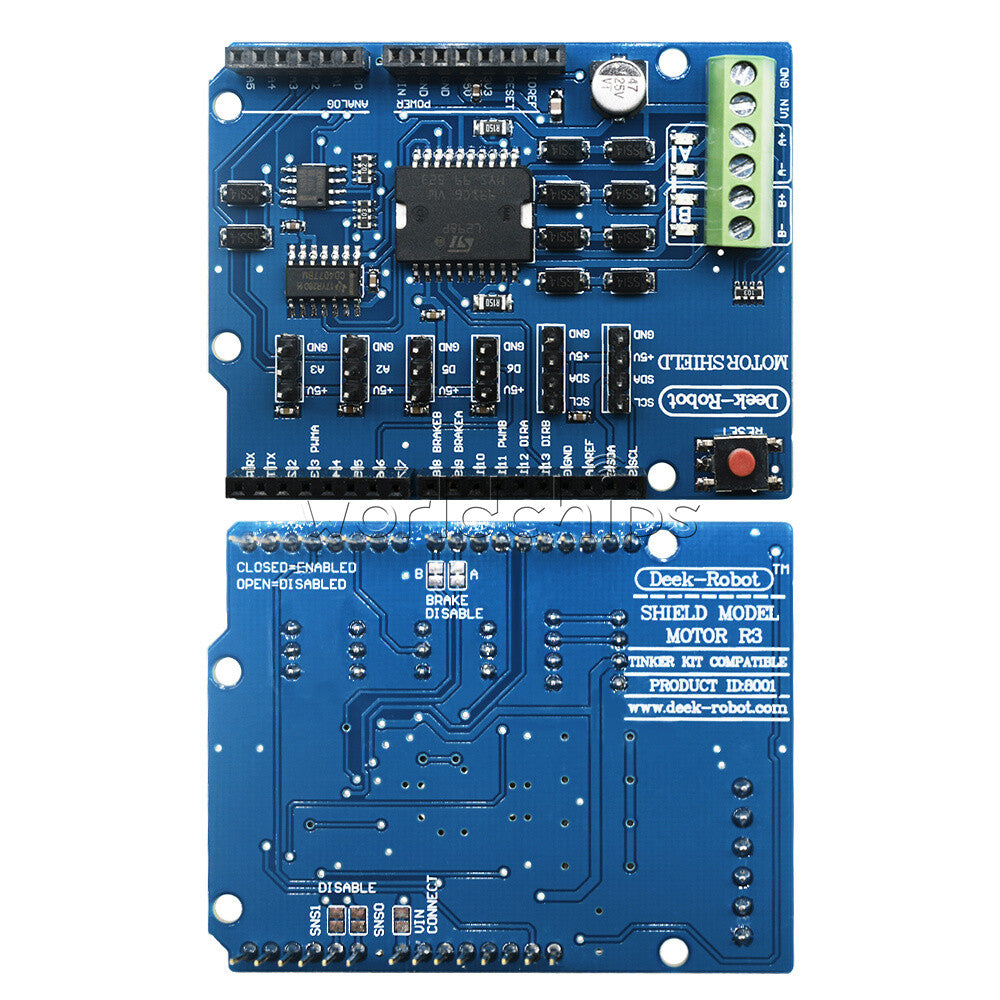 2PCS L298P Shield R3 Motor Driver Module H-Bridge dual way For Arduino UNO 2560