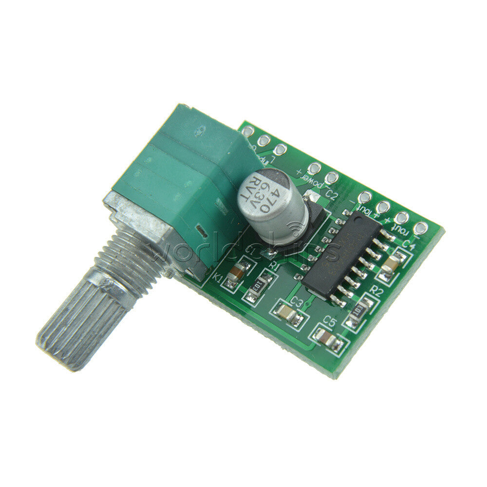 10PCS PAM8403 5V 2-Channel 3Wx2W Volume USB Power Audio Amplifier Board