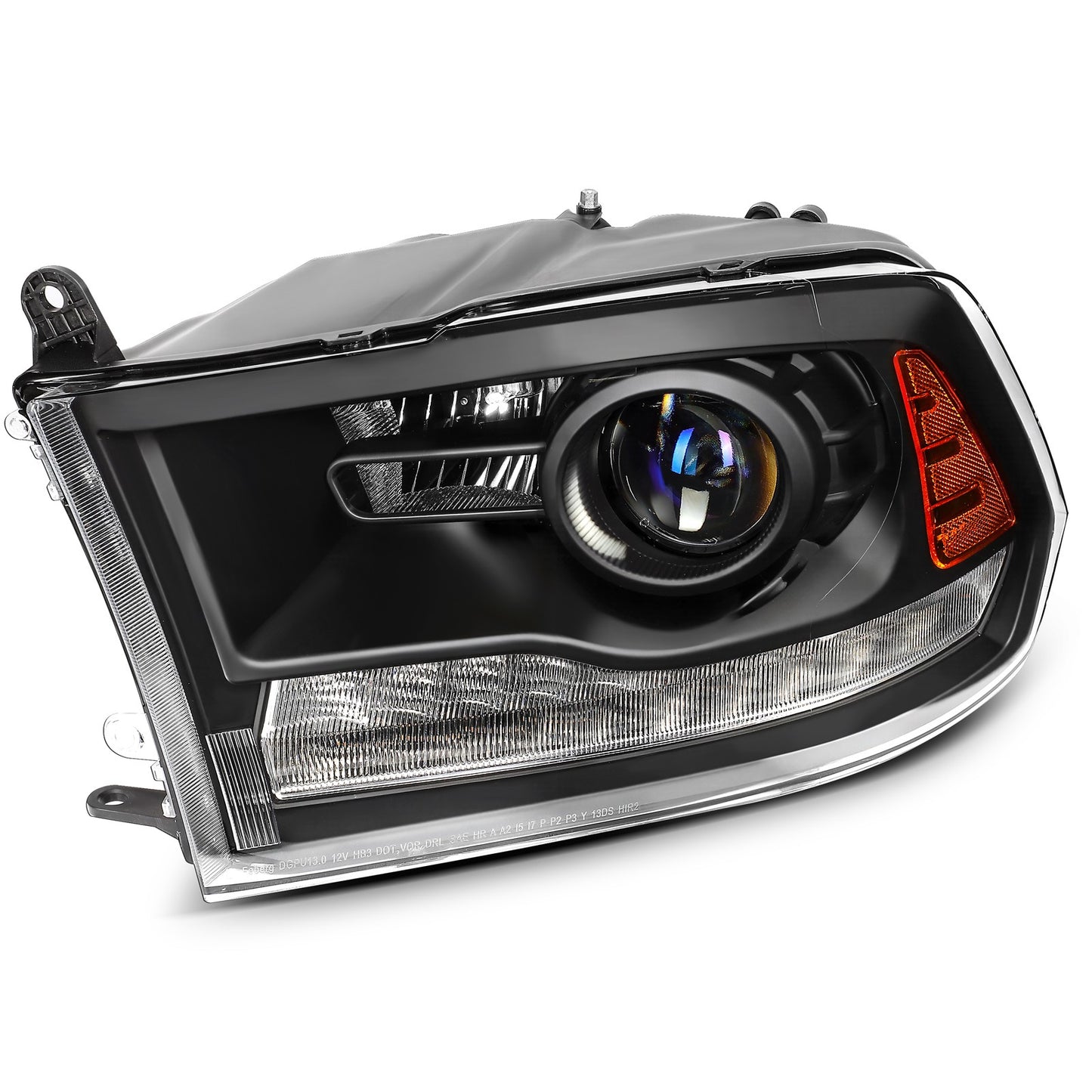 Left Drvier Side Headlight Assembly For 2013-2015 Ram 1500 2500 3500 w/Projector