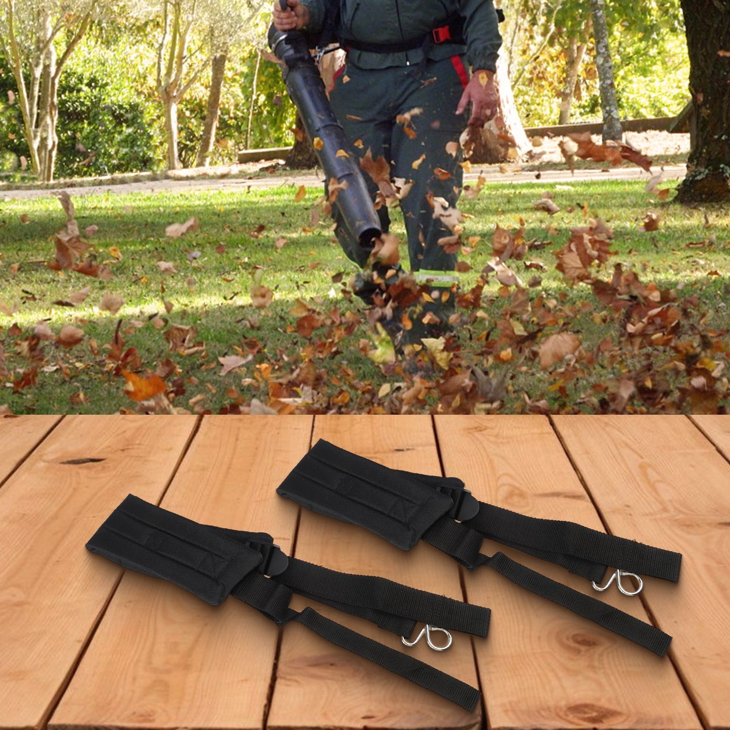 Shoulder Straps for Backpack Blower Ergonomically Designed for Long Term Use