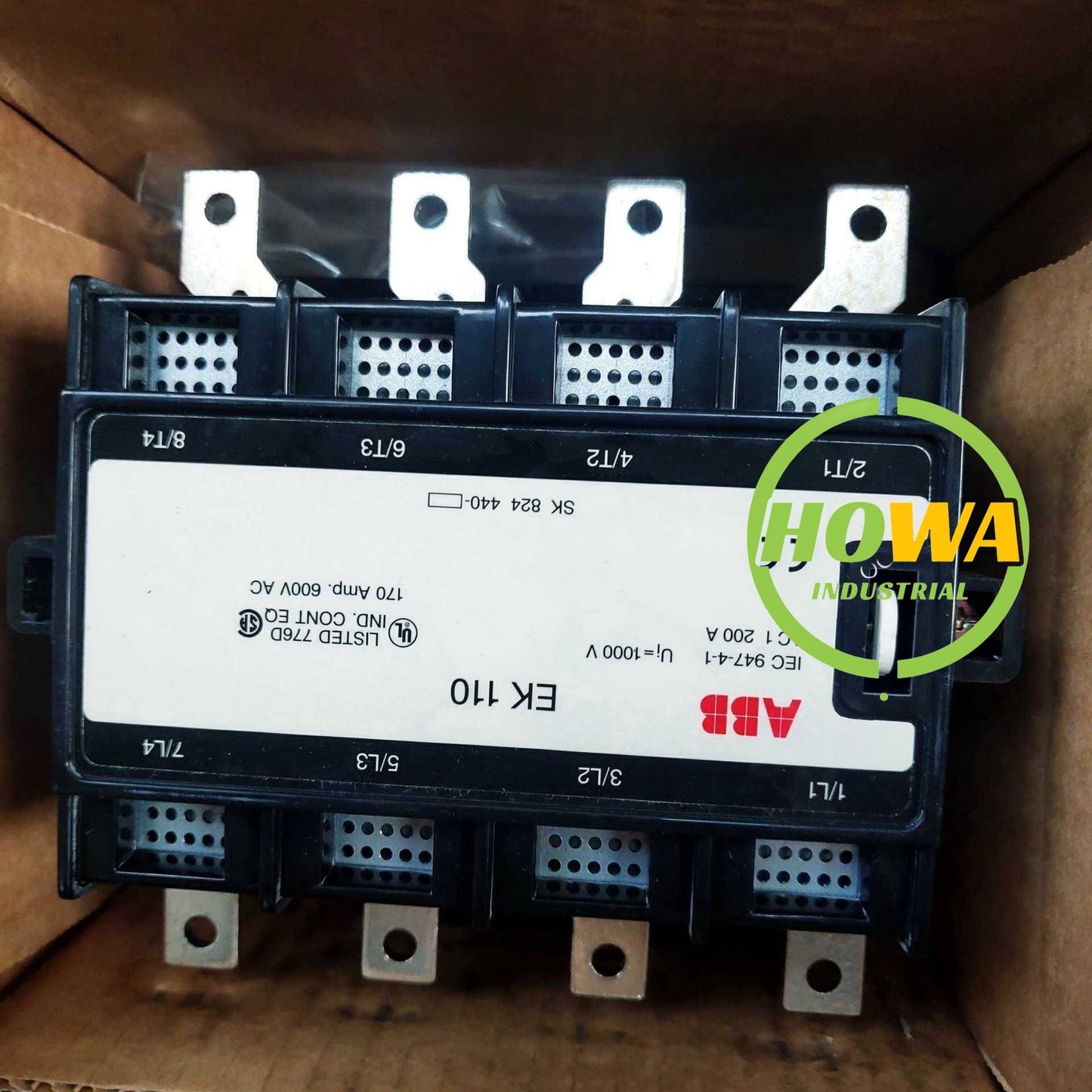 1/piece  ABB AC contactor EK110 EK110-40-11 220-230VAC