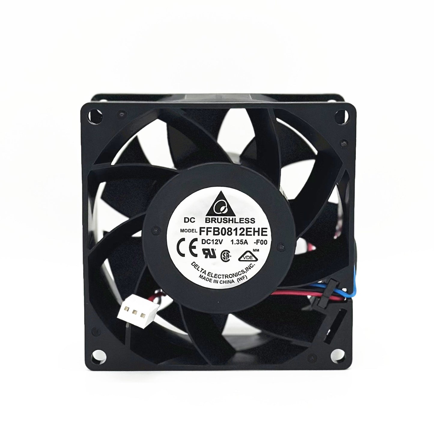 For Delta FFB0812EHE-F00 DC 12V 1.35A 8CM 8038 Large Air Volume Cooling Fan 3pin
