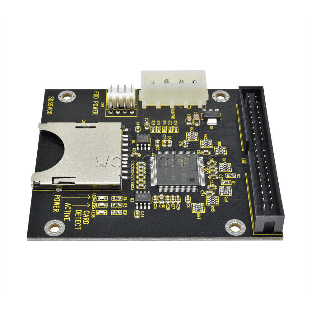 SD To 3.5" Memory 40Pin Male IDE Hard Disk Drive HDD Card Adapter Converter