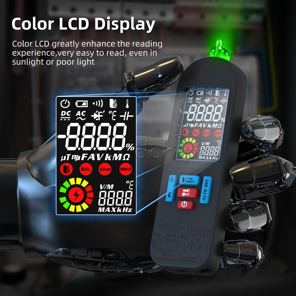 BSIDE A2 Digital Multimeter Voltmeter Auto Range DC/AC Voltage Resistance Tester