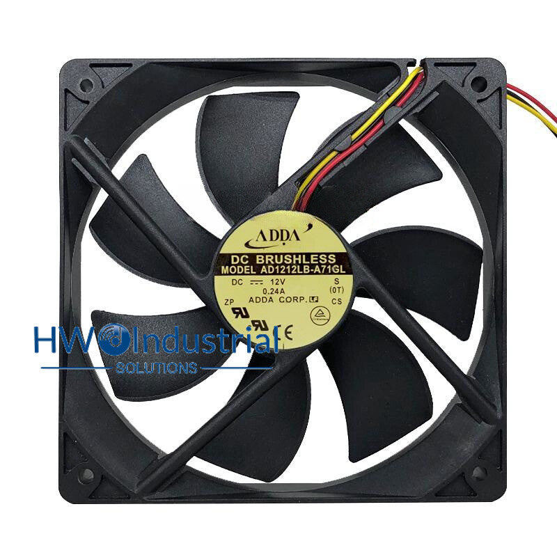 1PC AD1212LB- A71GL 12V 0.24A 12025 12CM ADDA Inverter Cooling Fan 3-wire