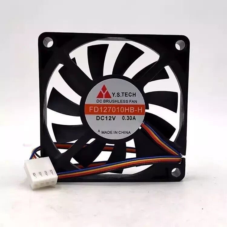 Y.S.TECH FD127010HB-H 7010 12V 0.3A 70mm 4-wire cooling fan
