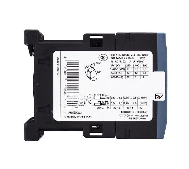 1Pc  SIE-MENS Low-voltage Contactor 3RT6017-1BB41 DC24V