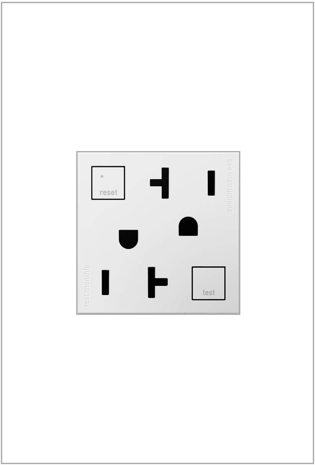 GFCI Outlet 20A, Tamper-Resistant & Self-Test, White, 4-Pack