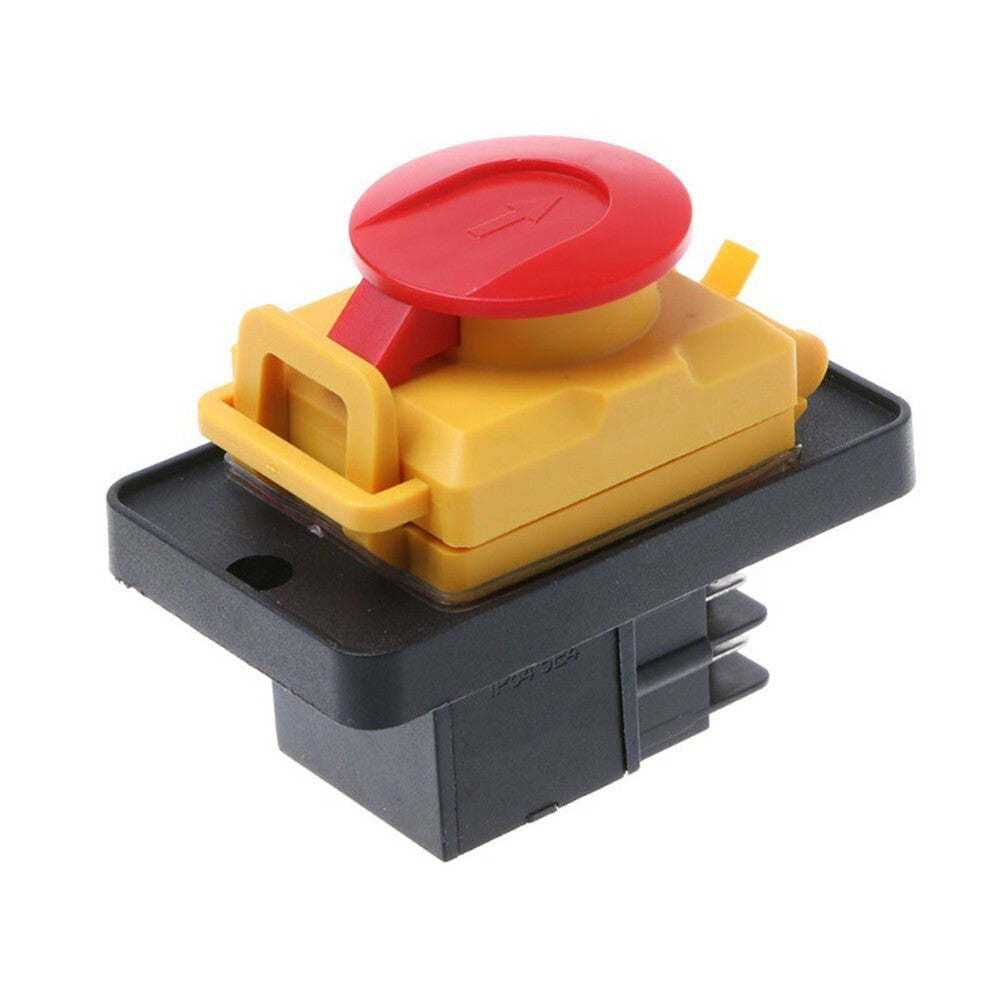 1PCS For KJD12 4-Pin 16A 250V Stop & Waterproof Magnetic Pushbotton Switch