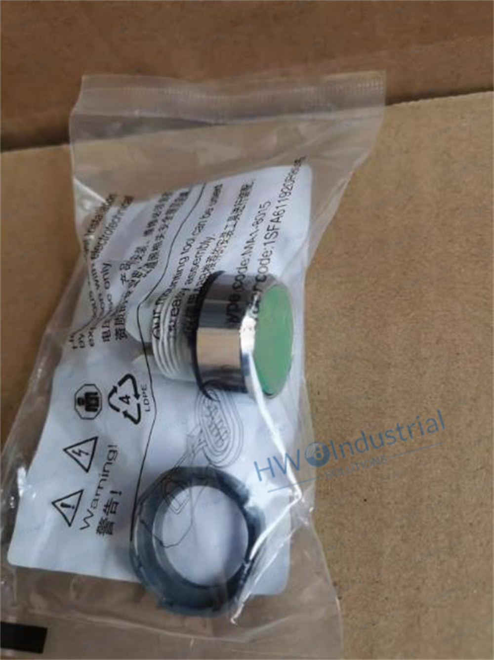 2/Pieces MP1-30G MP130G ABB Metal Front Ring Green Flat Button Head