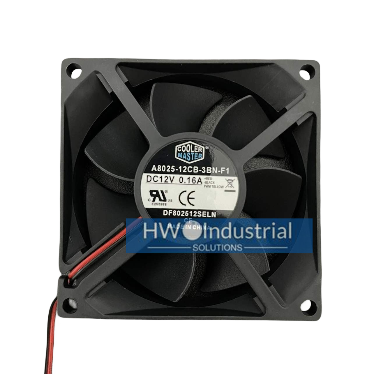 COOLER MASTER A8025-12CB-3BN-F1 12V 0.16A 8CM 8025 Chassis Cooling Fan