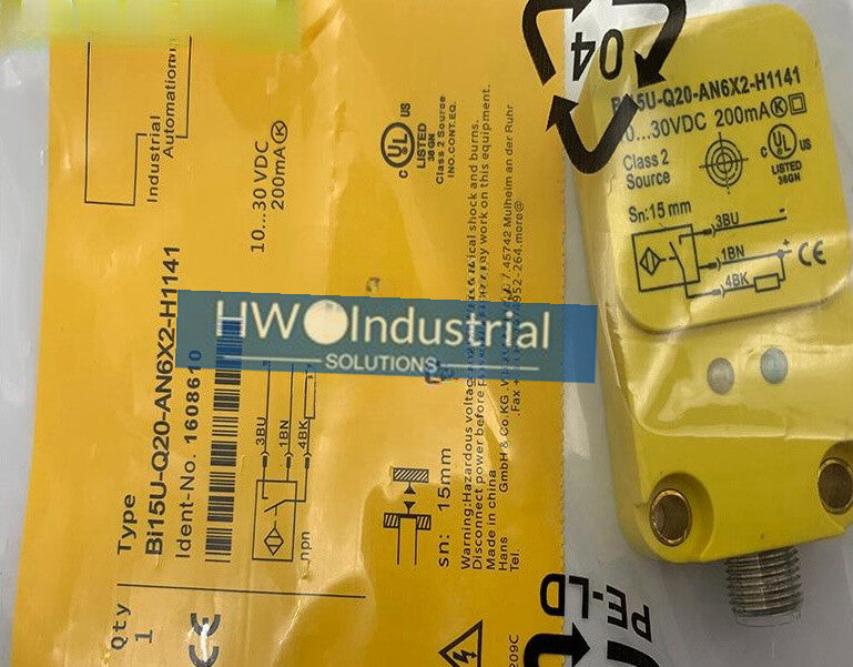 1PC BI15U-Q20-AN6X2-H1141 1608610 TURCK Inductive Proximity Sensor