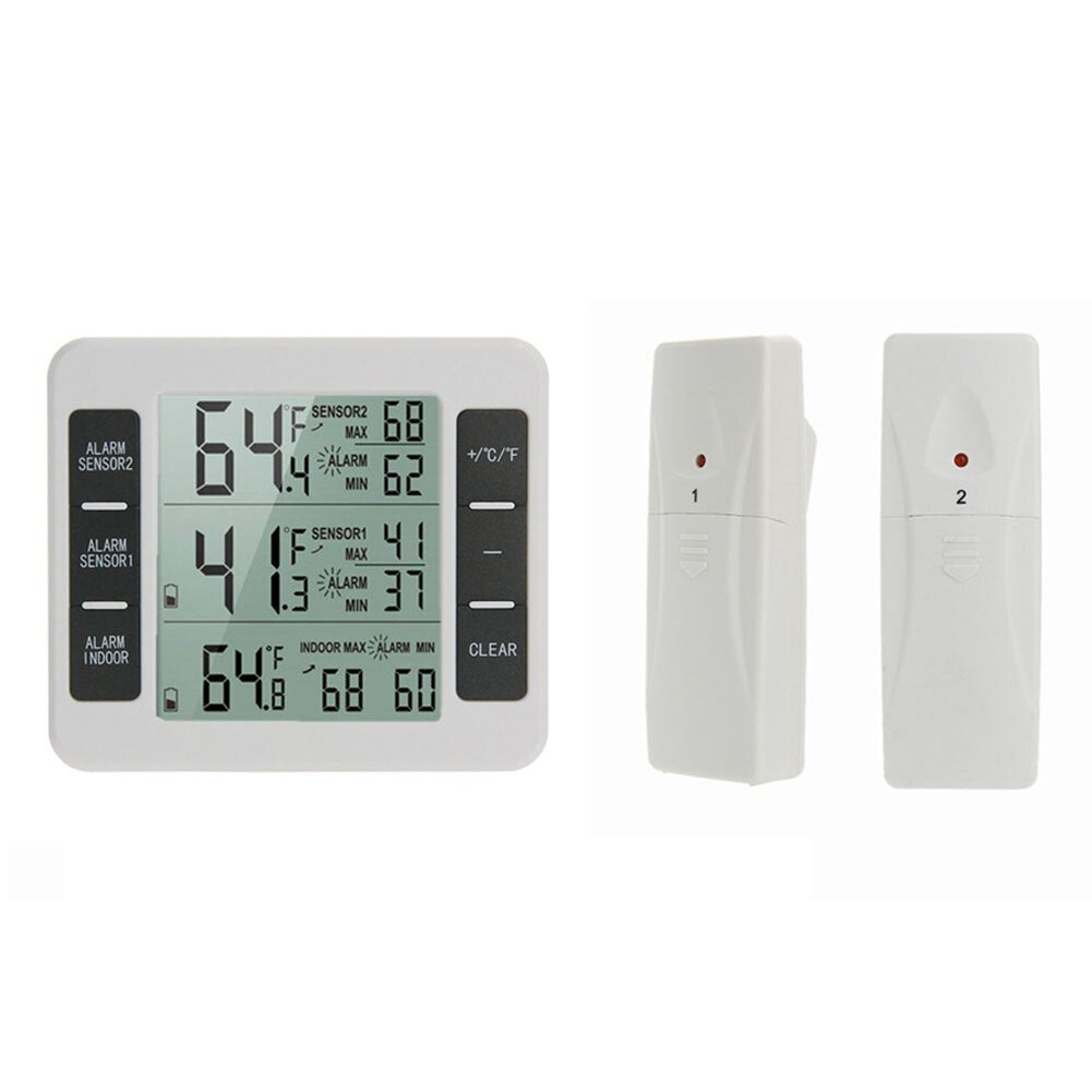 LCD Display Wireless Fridge Thermometer for Precise Temperature Monitoring