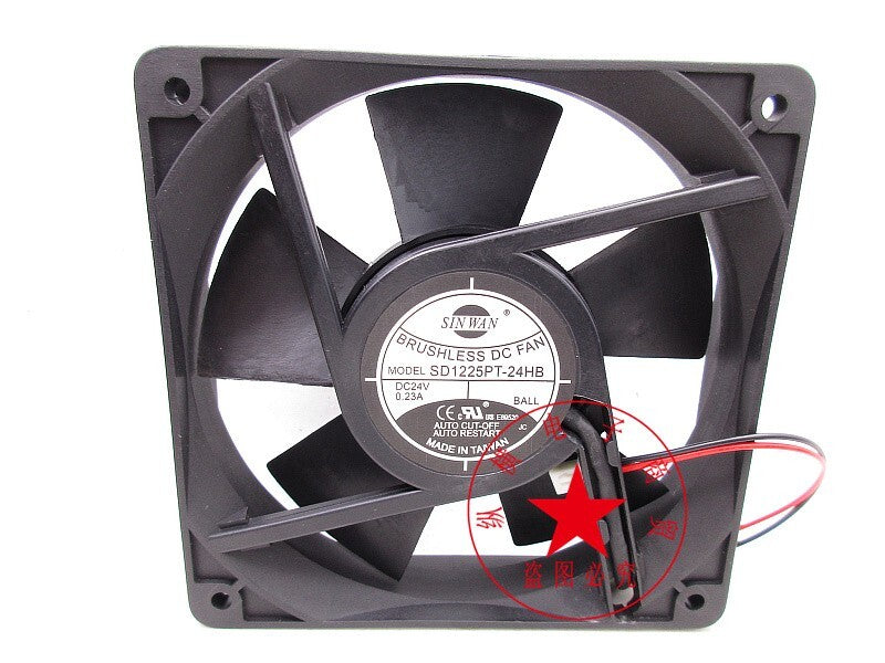 SINWAN SD1225PT-24HB 12CM 24V 0.23A dual ball bearing cooling fan