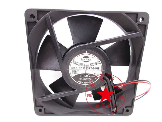 SINWAN SD1225PT-24HB 12CM 24V 0.23A dual ball bearing cooling fan