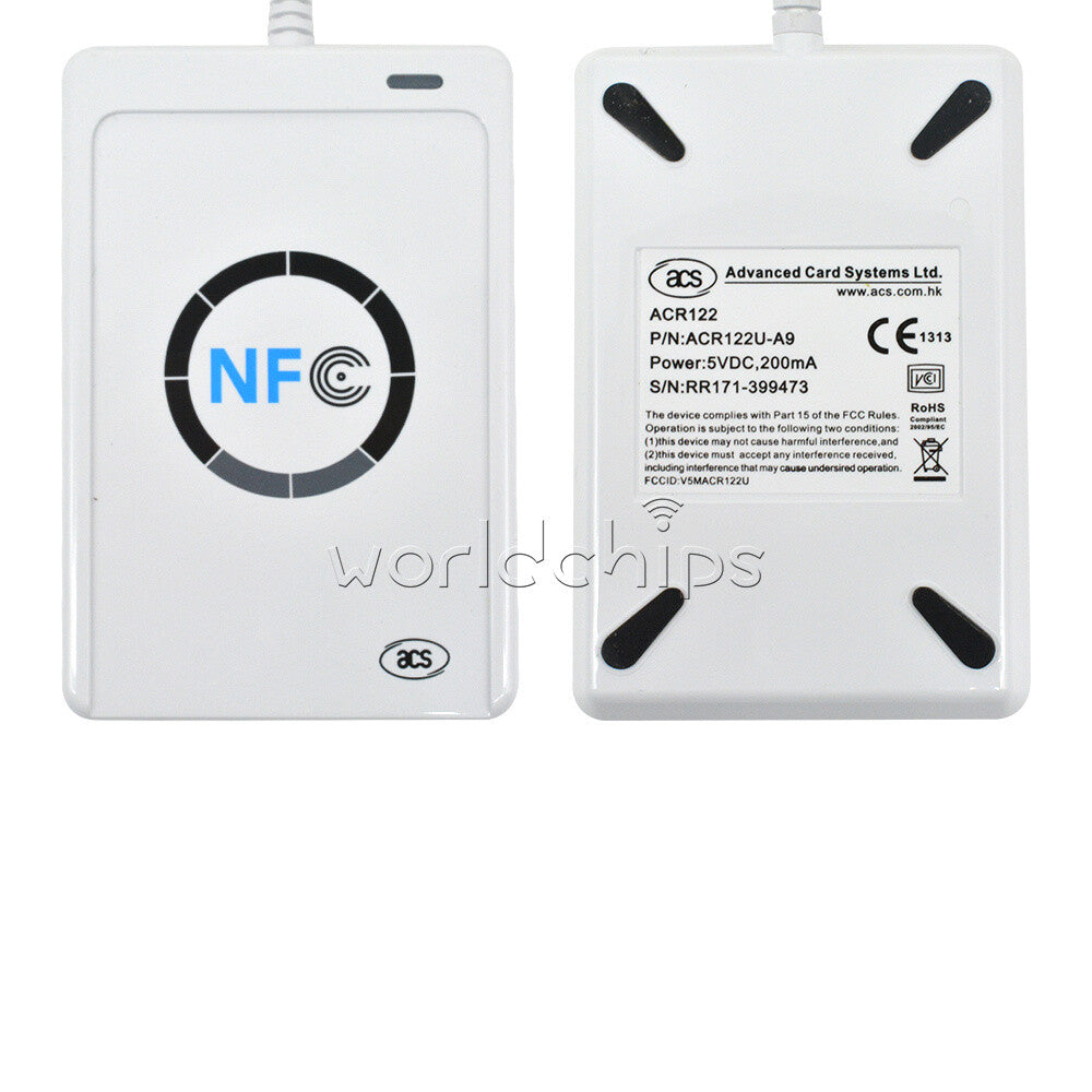 USB ACR122u NFC Reader&Writer 13.56Mhz RFID Copier Duplicator For iPhone top