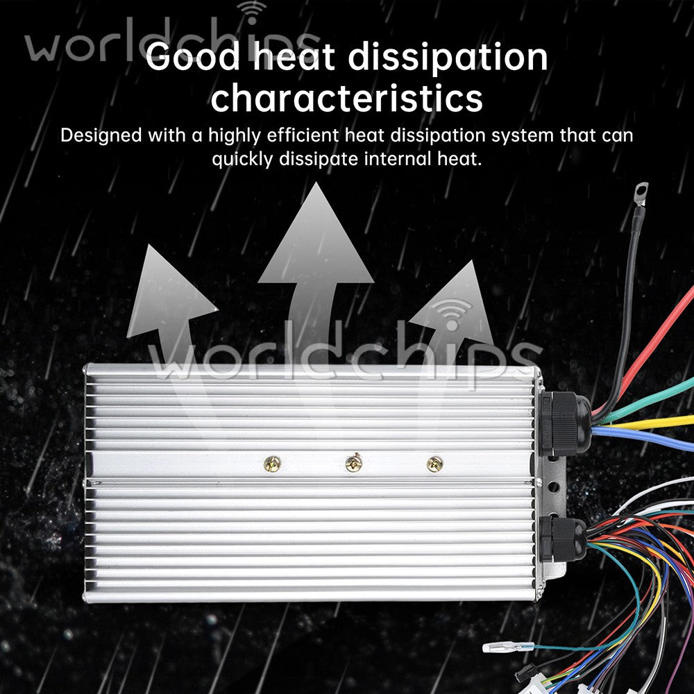 48V 60V 72V 84V 5000W Dual Row Smart Brushless Controller for Electric Vehicles