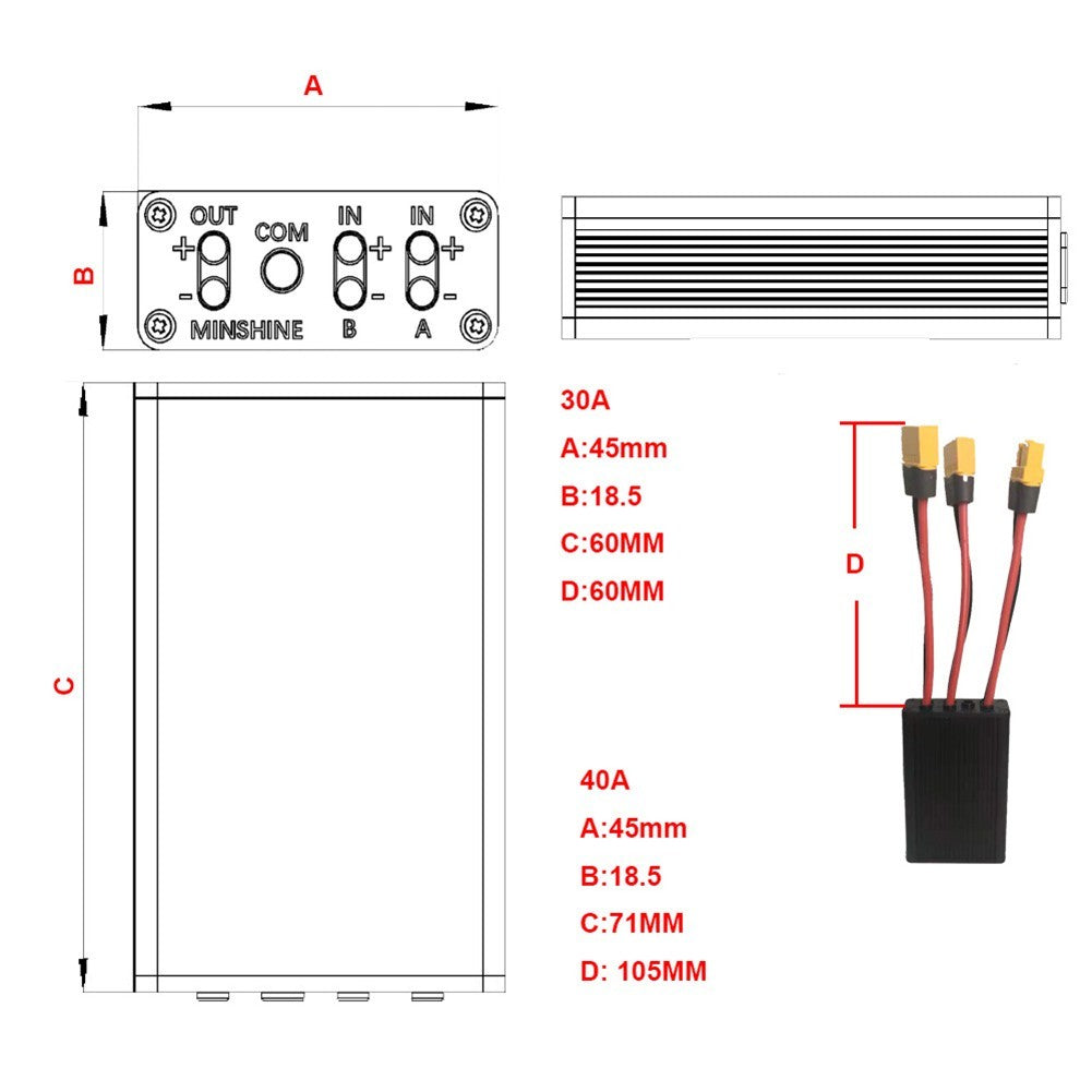 Practical Battery Connection Adapter Ebike 20V??72V Dual Electric Bicycle