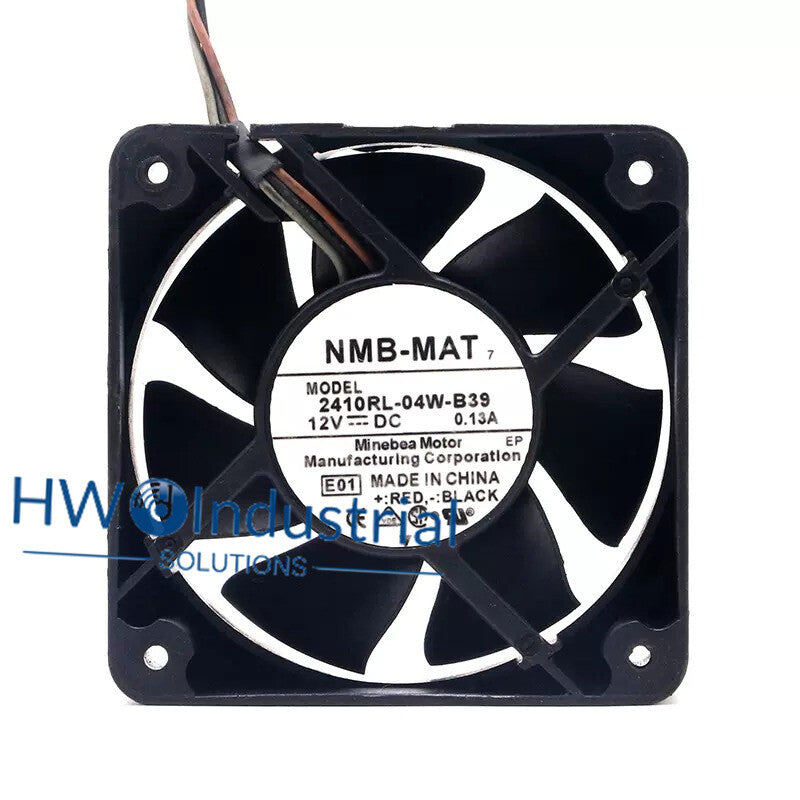 NMB-MAT 2410RL-04W-B39 6CM 12V 0.13A 3-wire 6025 6CM Server Heat Rejection Fan