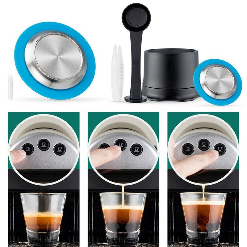 Stainless Steel Refillable Coffee Capsule Pod Filters Money Saving Replacement