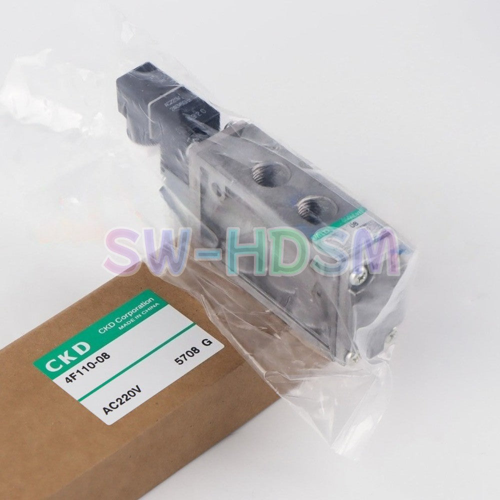 1PCS  for CKD 4F110-08 AC220V Solenoid Valve Freight Free