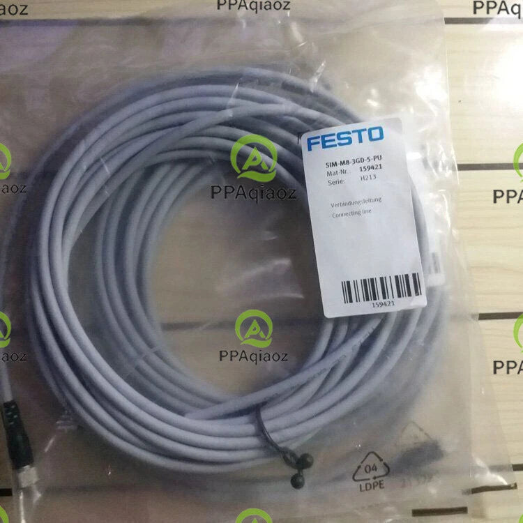 1PC Festo SIM-M8-3GD-5-PU 159421 Connector Cable SIMM83GD5PU