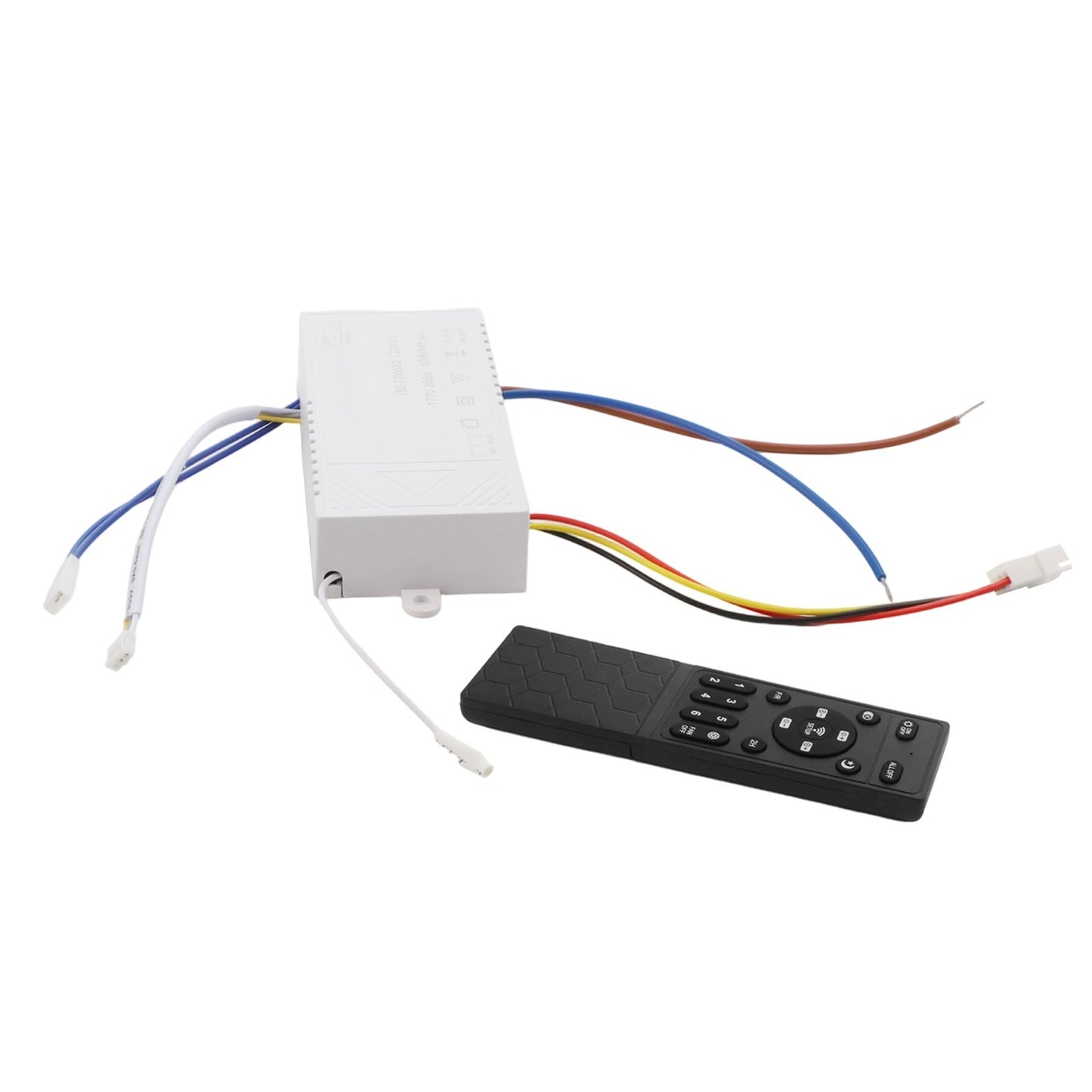 LED Ceiling Fan Remote Control 6 Speeds Light Adjustment Battery Monitor