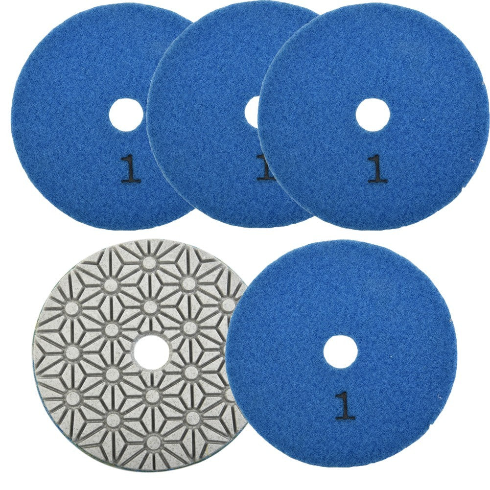 1#/2#/3# Grit 1pc Polishing Pad 4 Inch Concrete For Granite Industrial