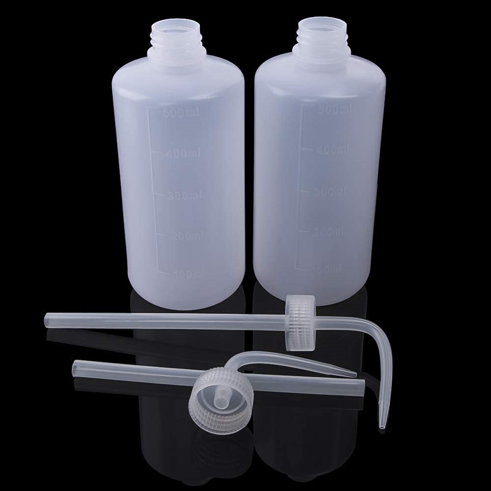 Lab Necessities 6 Pack 500ml LDPE Squeeze Bottles for Everyday Laboratory Use