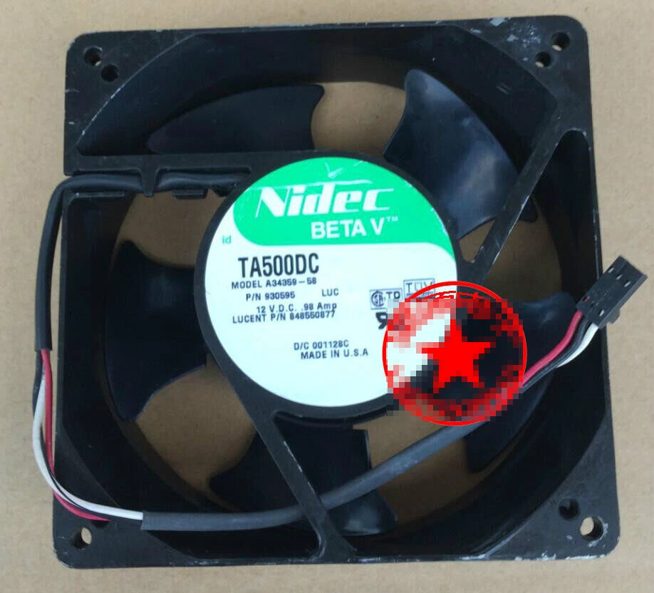 1pcs  TA500DC A34359-58 12738 12V 0.98A metal fan