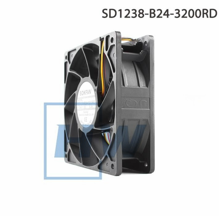 1Pc   SOKFAN SD1238-B24-3200RD 12038 24V0.2A Inverter Cooling Fan