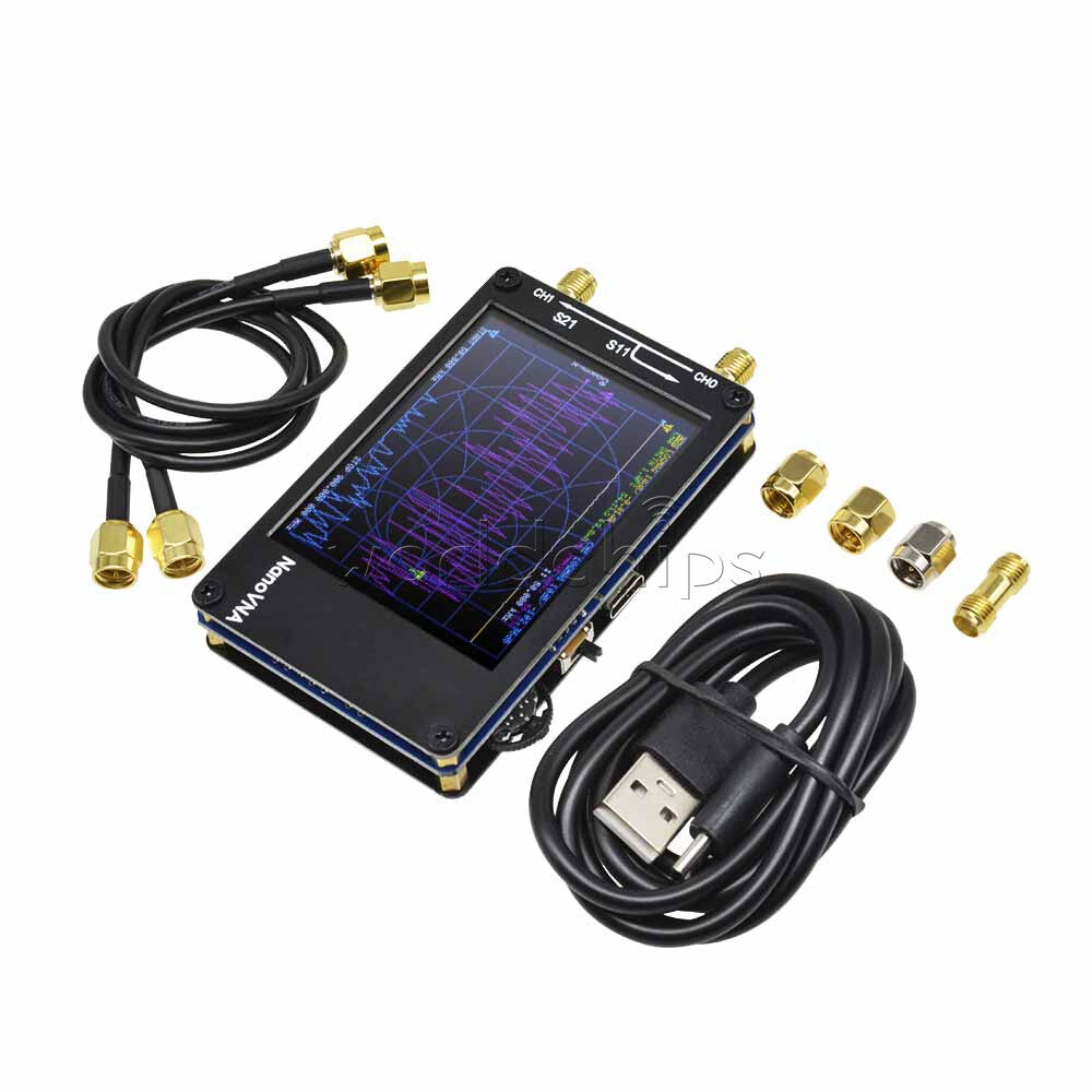 50KHz-900MHz 2.8" Touch TFT NanoVNA Vector Network Analyzer HF VHF UHF Antenna