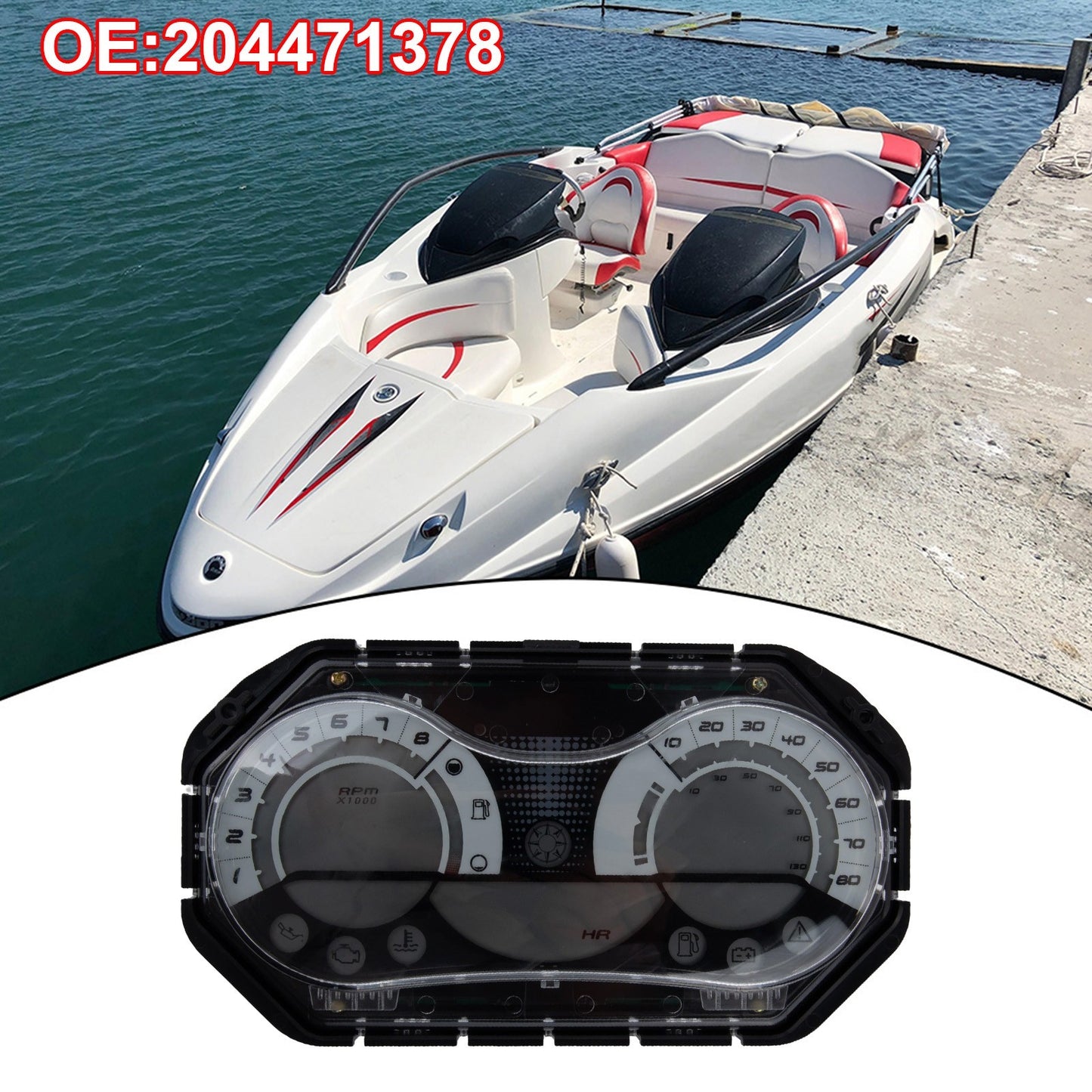 Innovative Design Replacement Instrumentation Gauge for SeaDoo Boats 204471378