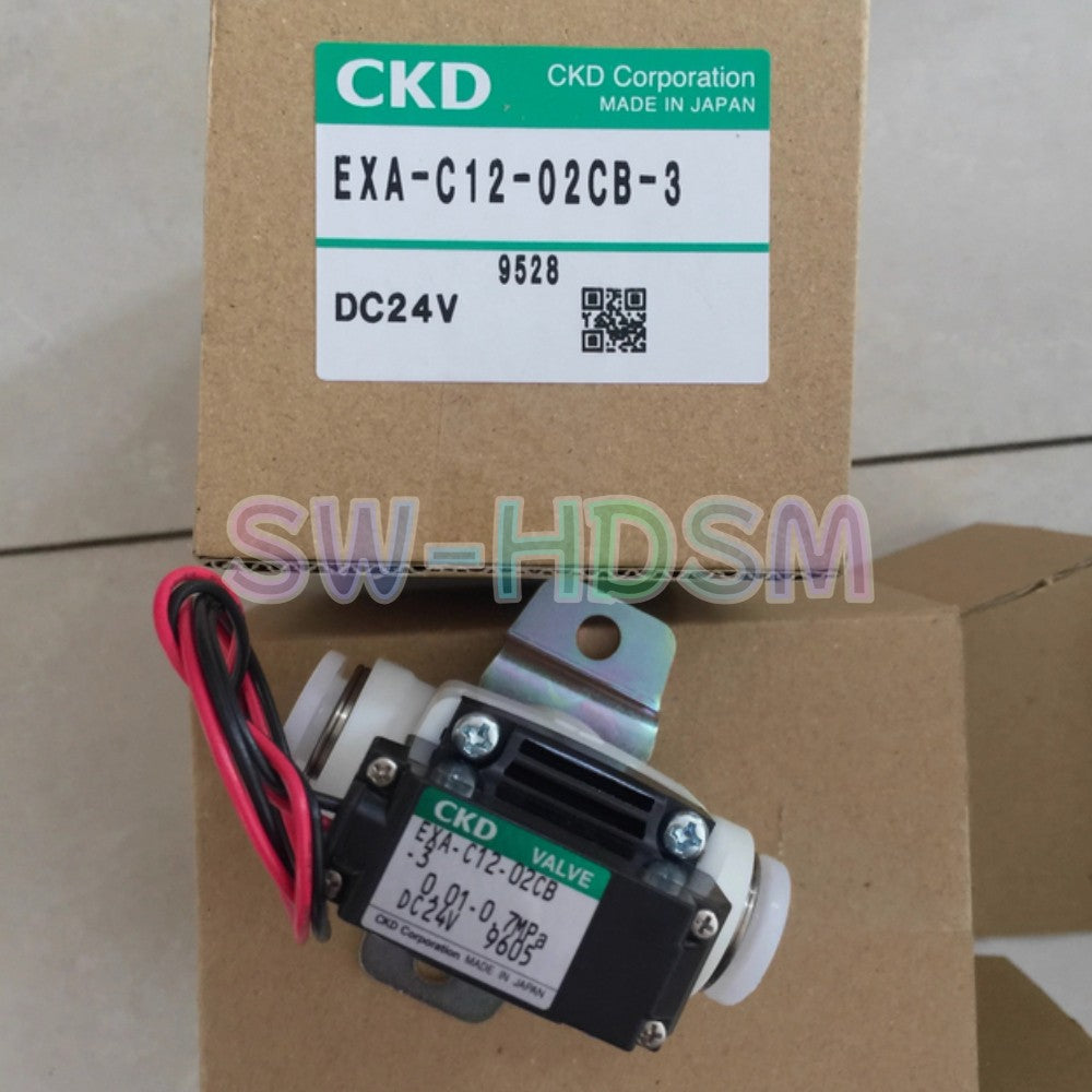 1PCS  FOR CKD Solenoid Valve EXA-C12-02CB-3 DC24V Freight Free